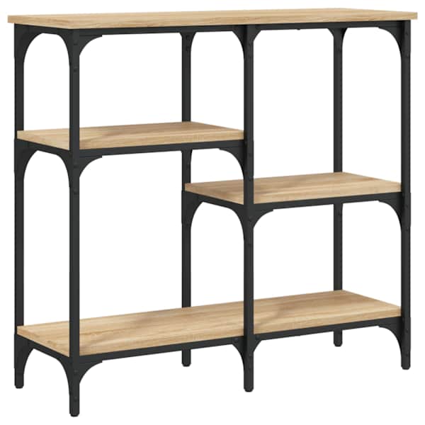 vidaXL konsoollaud Sonoma tamm 80 x 29 x 75 cm t&ouml;&ouml;deldud puit