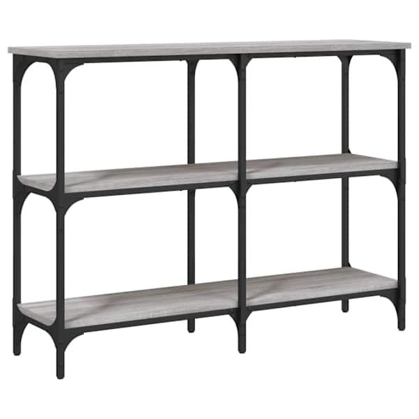 vidaXL konsoollaud, hall Sonoma tamm, 100x29x75 cm, tehispuit