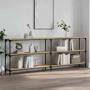 Konzolna mizica sonoma hrast 200x29x75 cm inženirski les