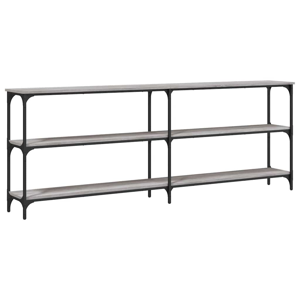 vidaXL Konzolový stolek šedý sonoma 200 x 29 x 75 cm kompozitní dřevo