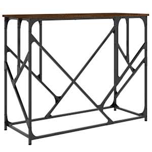 Konzolový stolek hnědý dub 100 x 40 x 80 cm kompozitní dřevo - obrázek 2