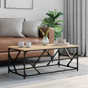 Klubska mizica sonoma hrast 100x50x40 cm inženirski les