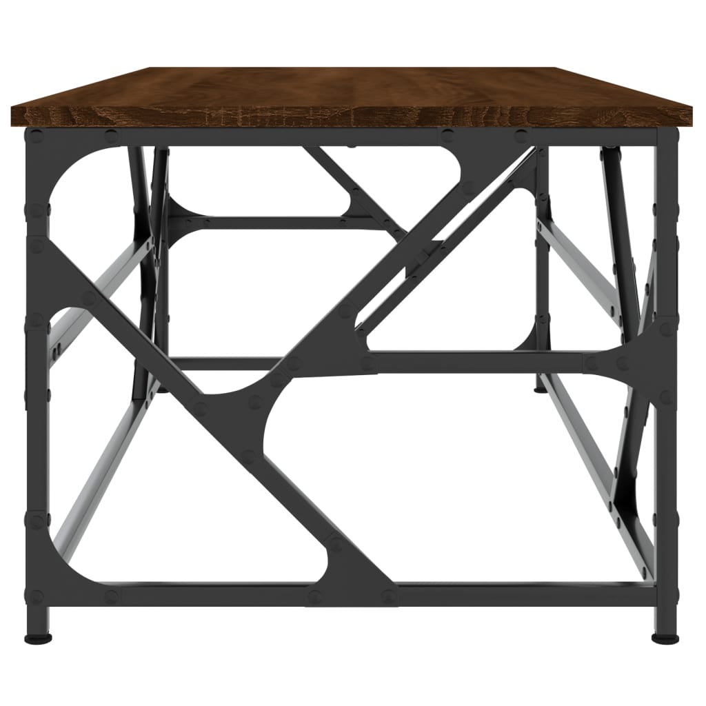  Konferenčný stolík hnedý dub 100x50x40 cm spracované drevo