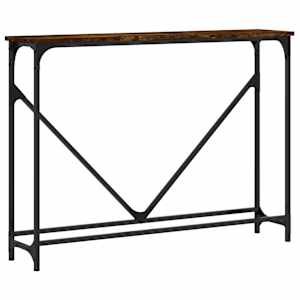 Konzolový stolek kouřový dub 102x22,5x75 cm kompozitní dřevo - obrázek 2