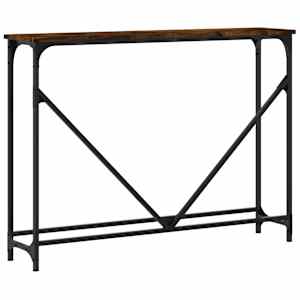 Konzolový stolek kouřový dub 102x22,5x75 cm kompozitní dřevo - obrázek 6