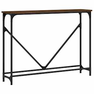 Konzolový stolek hnědý dub 102 x 22,5 x 75 cm kompozitní dřevo - obrázek 2