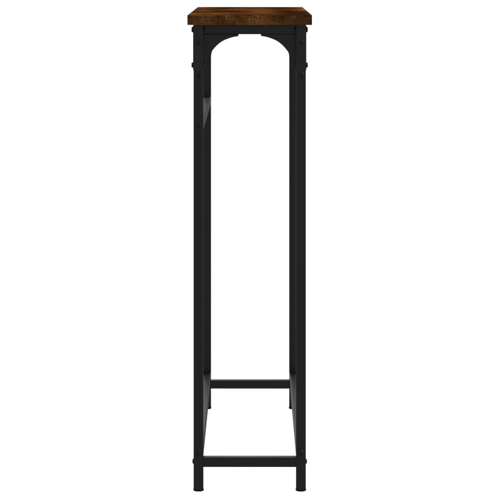  Konzolový stolík dymový dub 75x19,5x75 cm kompozitné drevo