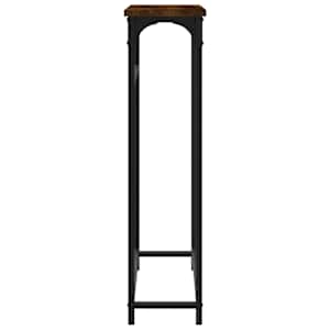 Konzolový stolek kouřový dub 75 x 19,5 x 75 cm kompozitní dřevo - obrázek 5