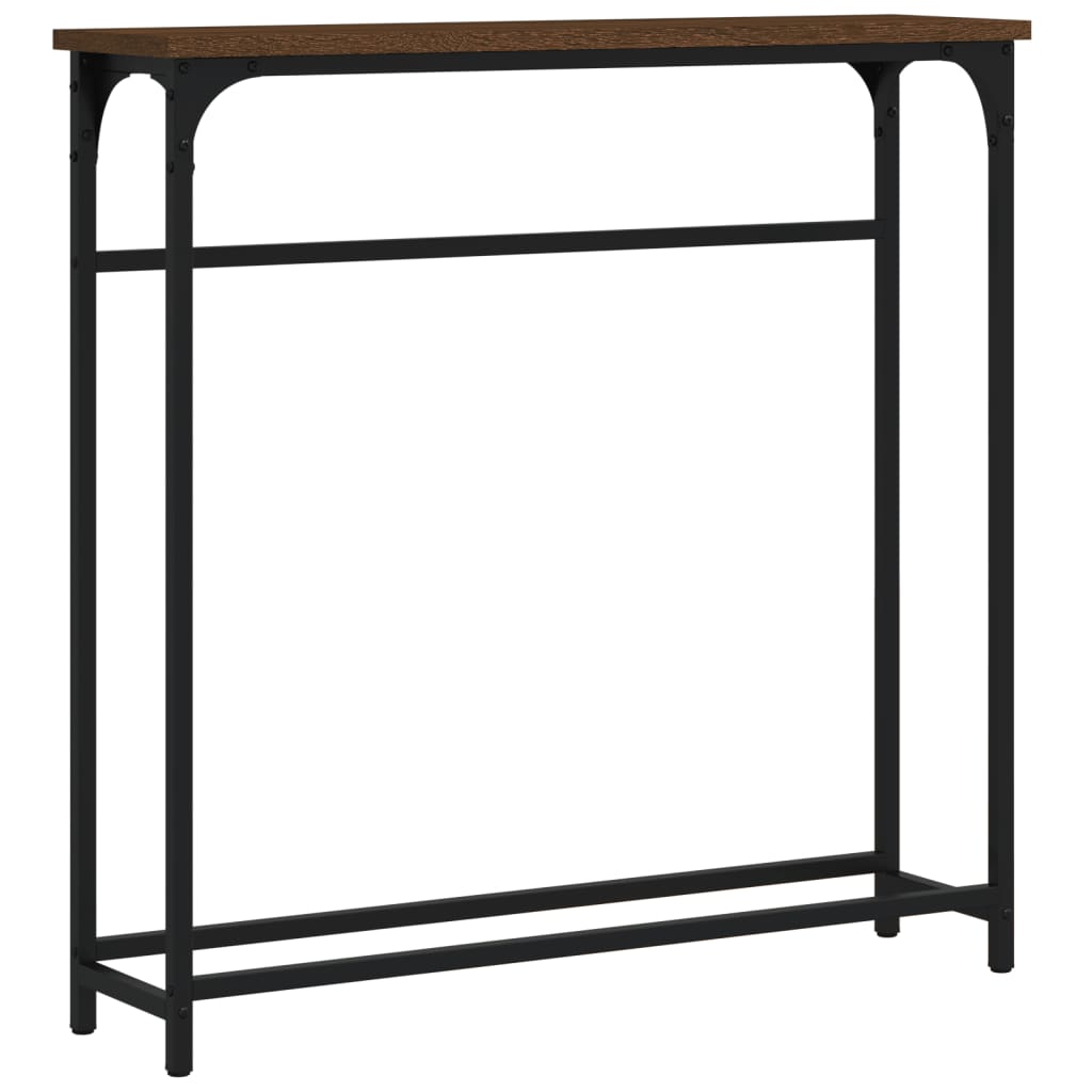 vidaXL Konzolový stolek hnědý dub 75 x 19,5 x 75 cm kompozitní dřevo
