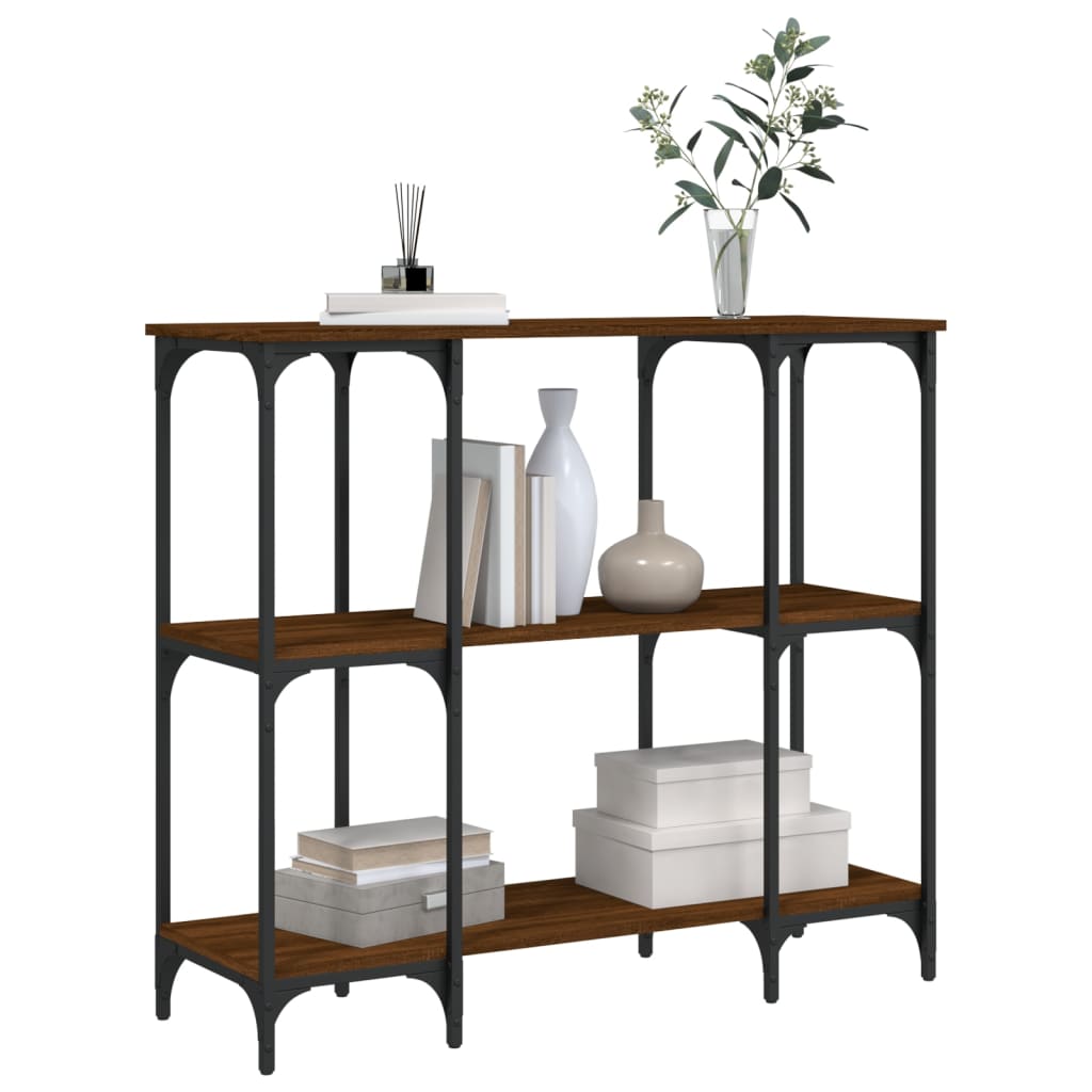vidaXL barna tölgyszínű szerelt fa tálalóasztal 102x35x90 cm