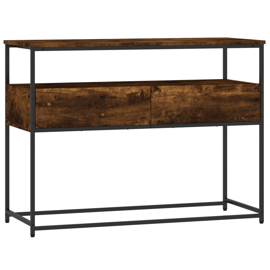 vidaXL Konzolový stolek kouřový dub 100 x 40 x 75 cm kompozitní dřevo