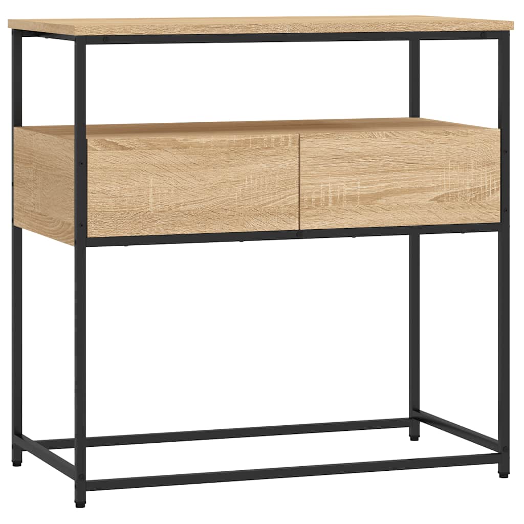 vidaXL Konzolový stolek dub sonoma 75 x 40 x 75 cm kompozitní dřevo