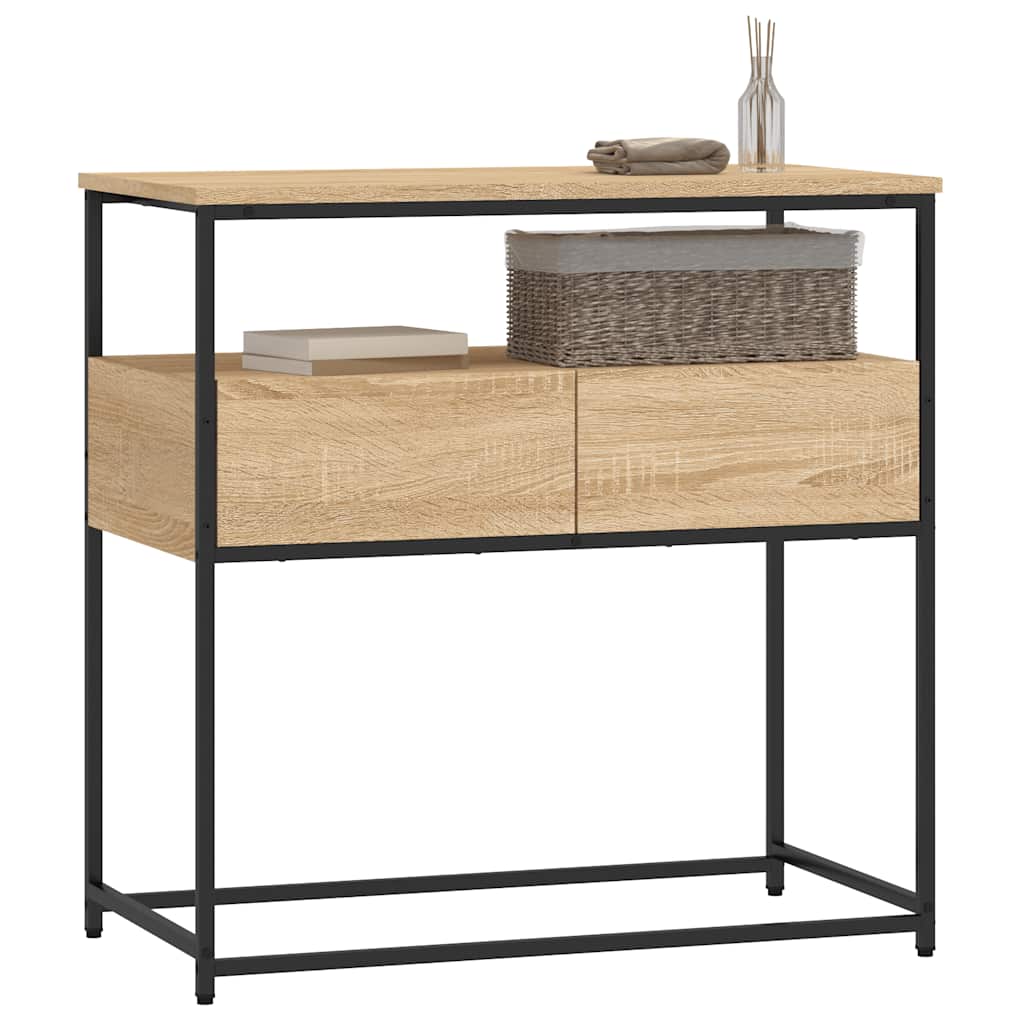 vidaXL Masă consolă, stejar sonoma, 75x40x75 cm, lemn prelucrat