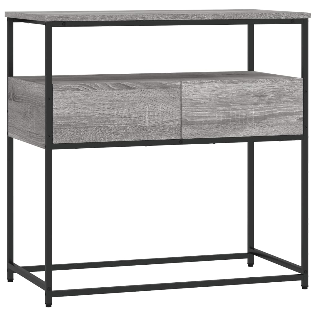  Konzolový stolík sivý sonoma 75x40x75 cm kompozitné drevo