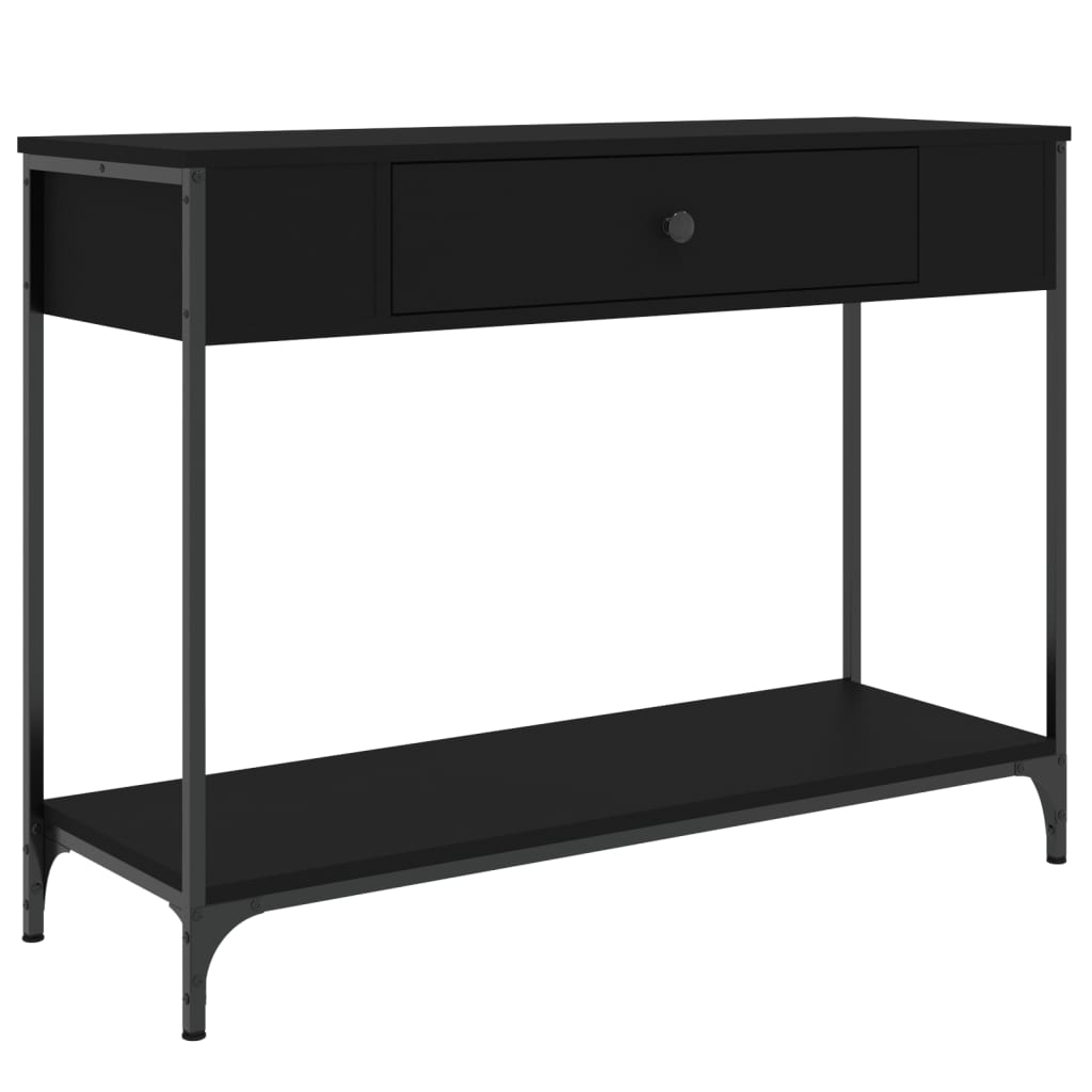 vidaXL Konzolový stolek černý 100 x 34,5 x 75 cm kompozitní dřevo