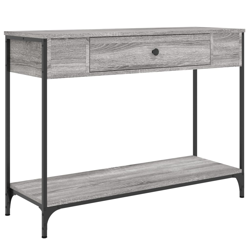 vidaXL Konzolový stolek šedý sonoma 100x34,5x75 cm kompozitní dřevo