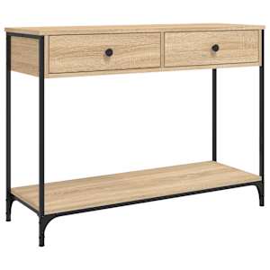 Konzolový stolek dub sonoma 100 x 34,5 x 75 cm kompozitní dřevo - obrázek 2