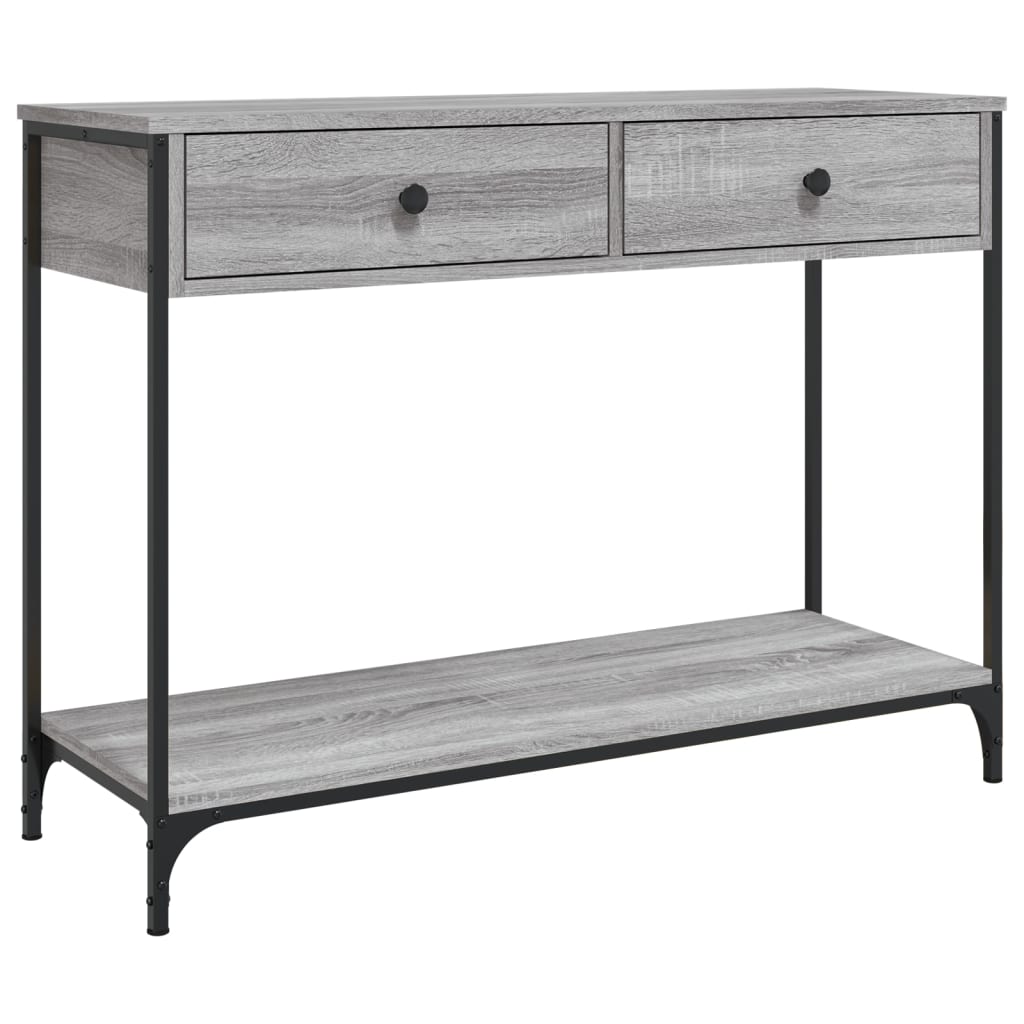 vidaXL Konzolový stolek šedý sonoma 100x34,5x75 cm kompozitní dřevo