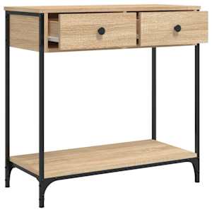 Konzolový stolek dub sonoma 75 x 34,5 x 75 cm kompozitní dřevo - obrázek 5