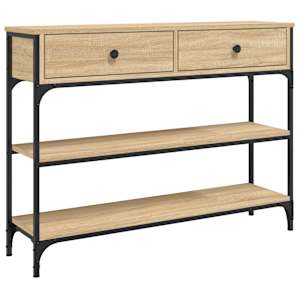 vidaXL konsoollaud, Sonoma tamm, 100 x 25 x 75 cm, tehispuit