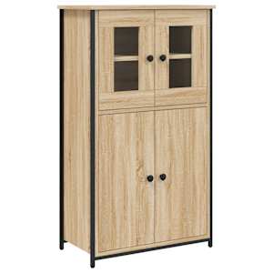 Skříň highboard dub sonoma 62 x 32 x 106,5 cm kompozitní dřevo - obrázek 2
