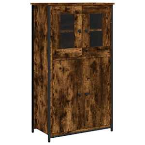 Skříň highboard kouřový dub 62 x 32 x 106,5 cm kompozitní dřevo - obrázek 2