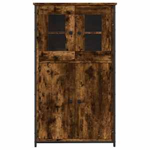 Skříň highboard kouřový dub 62 x 32 x 106,5 cm kompozitní dřevo - obrázek 5