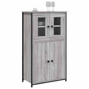 Skříň highboard šedá sonoma 62 x 32 x 106,5 cm kompozitní dřevo - obrázek 3