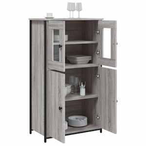 Skříň highboard šedá sonoma 62 x 32 x 106,5 cm kompozitní dřevo - obrázek 4