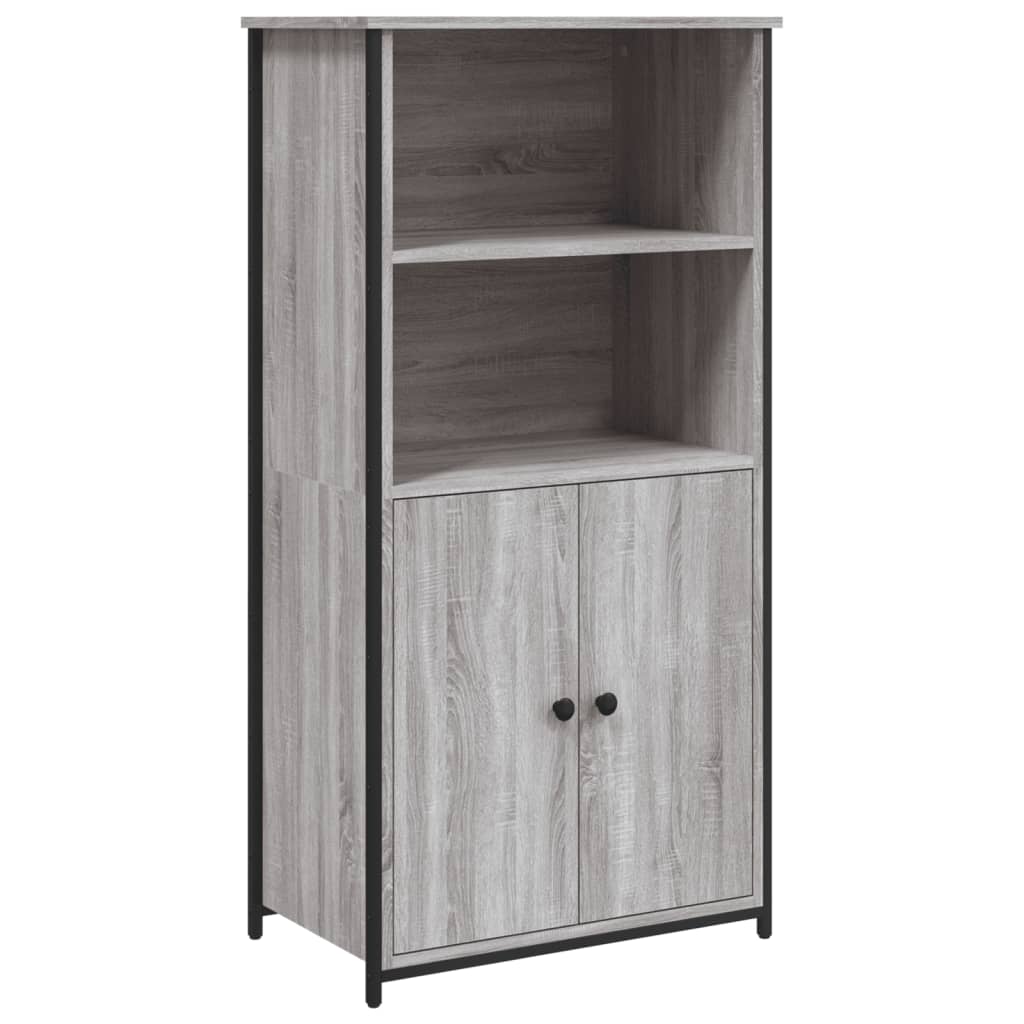 E-shop vidaXL Vysoká skrinka sivá sonoma 62x36x121,5 cm kompozitné drevo