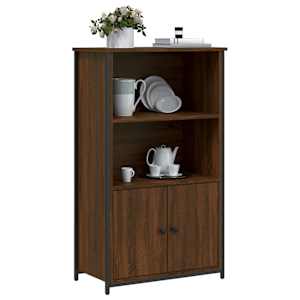 Skříňka hnědý dub 62 x 32 x 103,5 cm kompozitní dřevo - obrázek 3