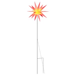 vidaXL j&otilde;ulutuli LED-valgustusega, kokkupandav, punane, 57 cm
