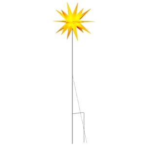 vidaXL j&otilde;ulutuli LED-valgustusega, kokkupandav, kollane, 57 cm