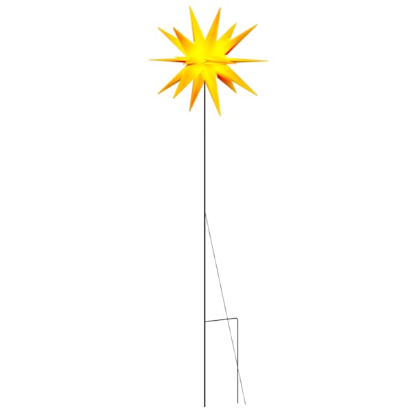 vidaXL j&otilde;ulutuli LED-valgustusega, kokkupandav, kollane, 57 cm