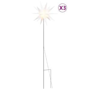 vidaXL j&otilde;ulutuled ogadega 3 tk, LEDid, kokkupandav, punane, 35 cm