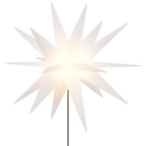 Svítící vánoční hvězdy s hroty 3 ks LED skládací bílé 35 cm - obrázek 6