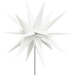 Svítící vánoční hvězdy s hroty 3 ks LED skládací bílé 35 cm - obrázek 7