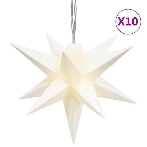 vidaXL j&otilde;uluvalgusti 10 LEDiga, 10 tk, valge, 10 cm