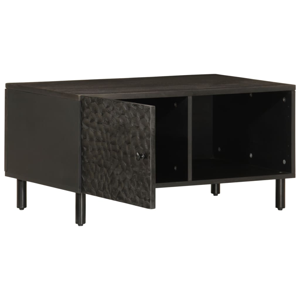 Thumbnail - vidaXL Couchtisch Schwarz 80x50x40 cm Massivholz Mango