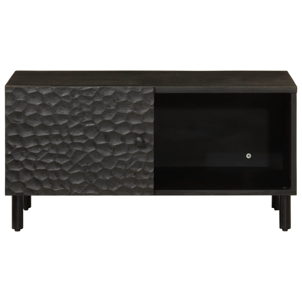 Thumbnail - vidaXL Couchtisch Schwarz 80x50x40 cm Massivholz Mango