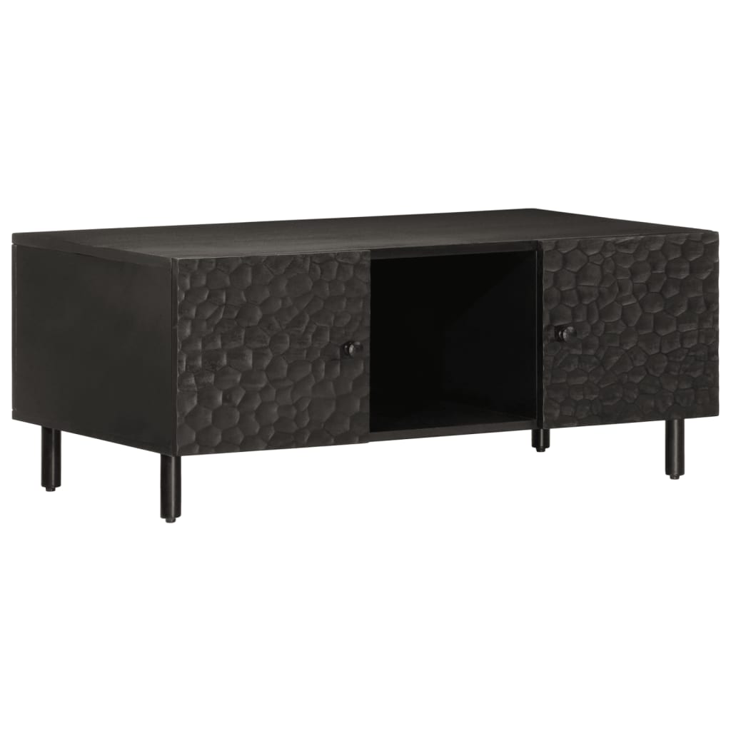Thumbnail - vidaXL Couchtisch Schwarz 100x54x40 cm Massivholz Mango