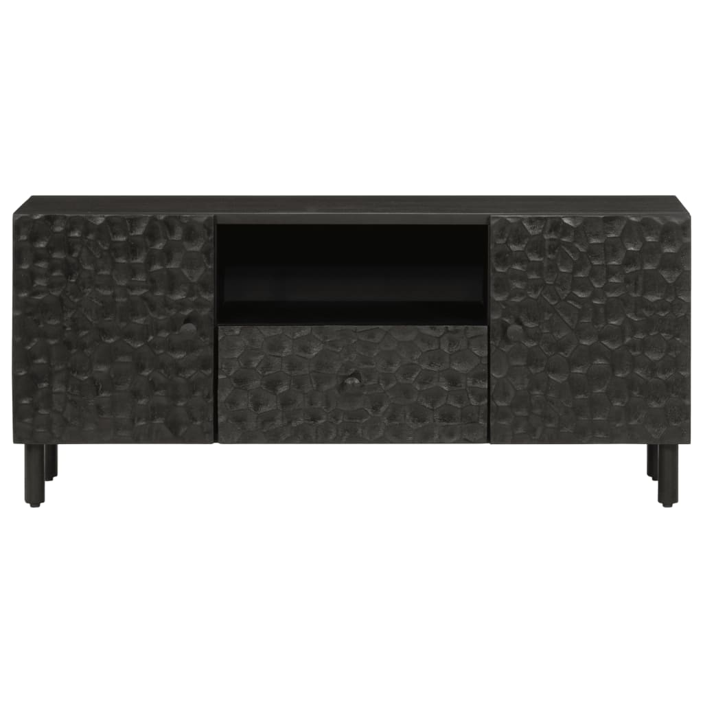Thumbnail - vidaXL TV-Schrank Schwarz 105x33x46 cm Massivholz Mango
