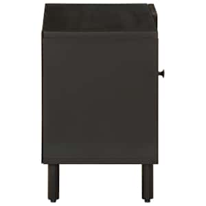 TV skříňka černá 80 x 31 x 46 cm masivní mangovníkové dřevo - obrázek 4