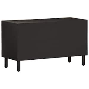 TV skříňka černá 80 x 31 x 46 cm masivní mangovníkové dřevo - obrázek 5