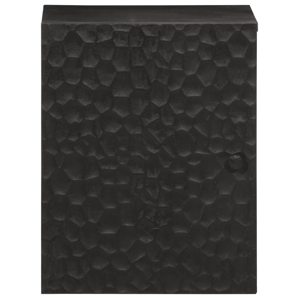 Thumbnail - vidaXL Bad-Wandschrank Schwarz 38x33x48 cm Massivholz Mango