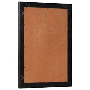 Koupelnové zrcadlo černé 50x70x2,5 cm masivní mangovník a sklo - obrázek 3