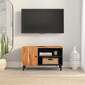 TV skříňka 80x33x46 cm masivní akáciové dřevo - obrázek 3