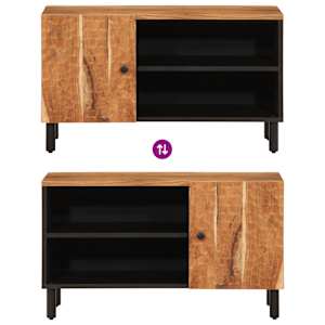 TV skříňka 80x33x46 cm masivní akáciové dřevo - obrázek 8