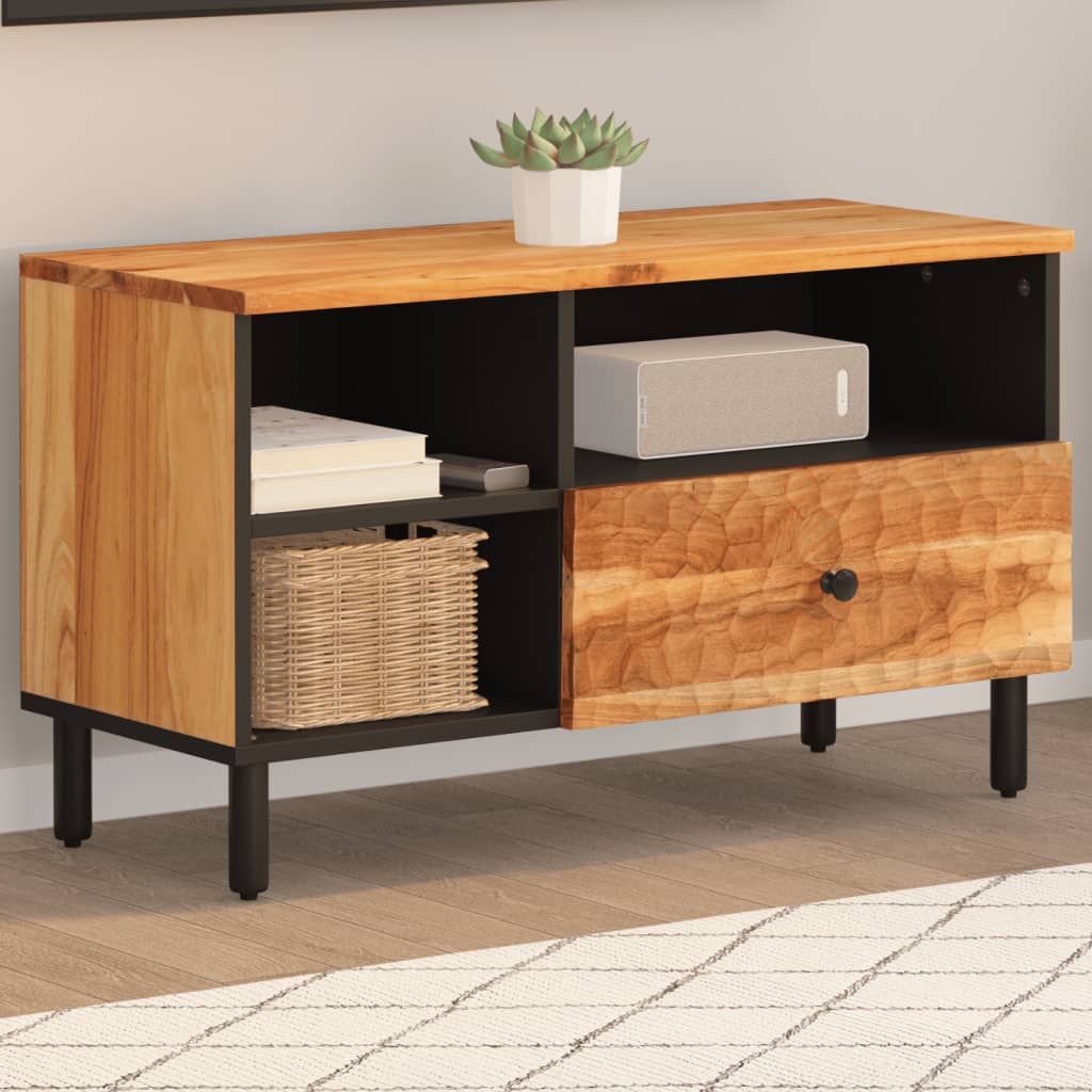 vidaXL TV-Schrank 80x33x46 cm Massivholz Akazie