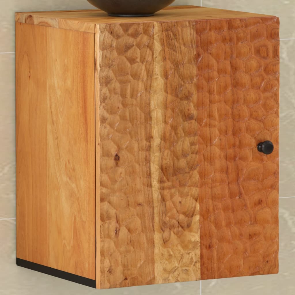 vidaXL Dulap de perete de baie, 38x33x48 cm, lemn masiv de acacia